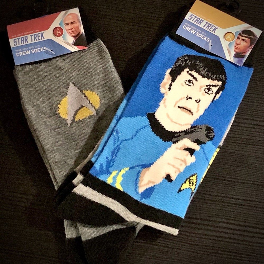 Star Trek Crew Socks set of 2 pairs